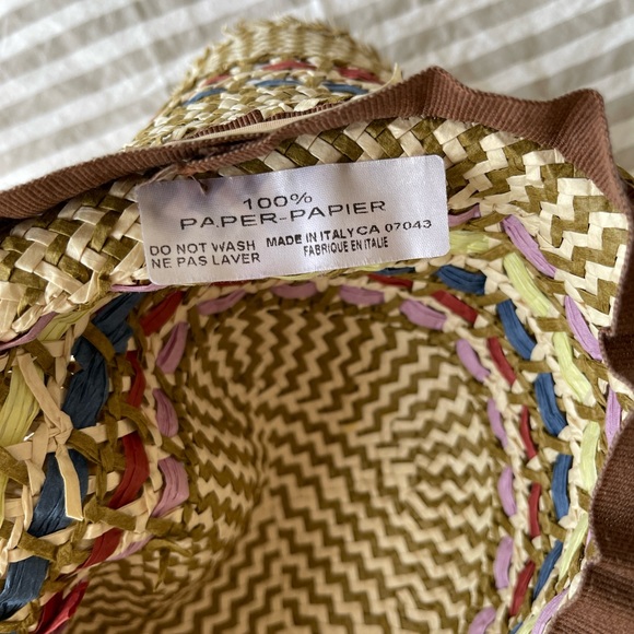 Italian Raffaello Bettini Straw Sun Hat - Picture 4 of 7